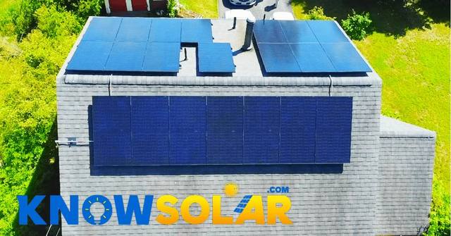 Solar installation in Smithfield, RI
