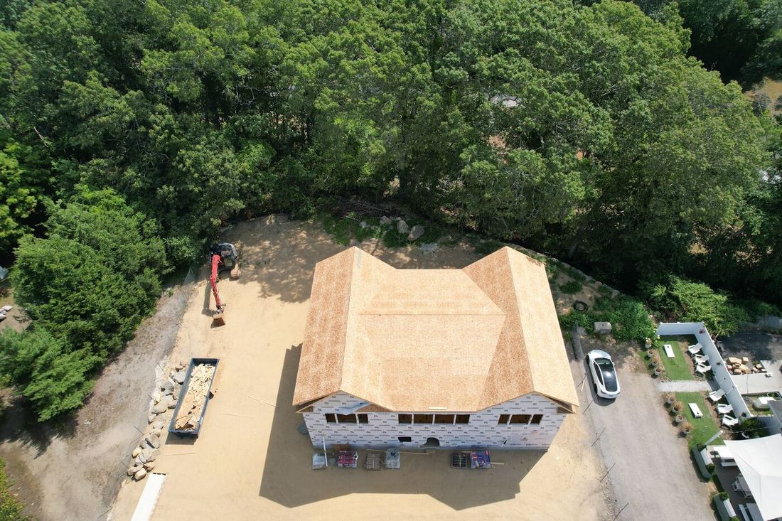 Commercial solar system going up, East Greenwich RI, August 2025